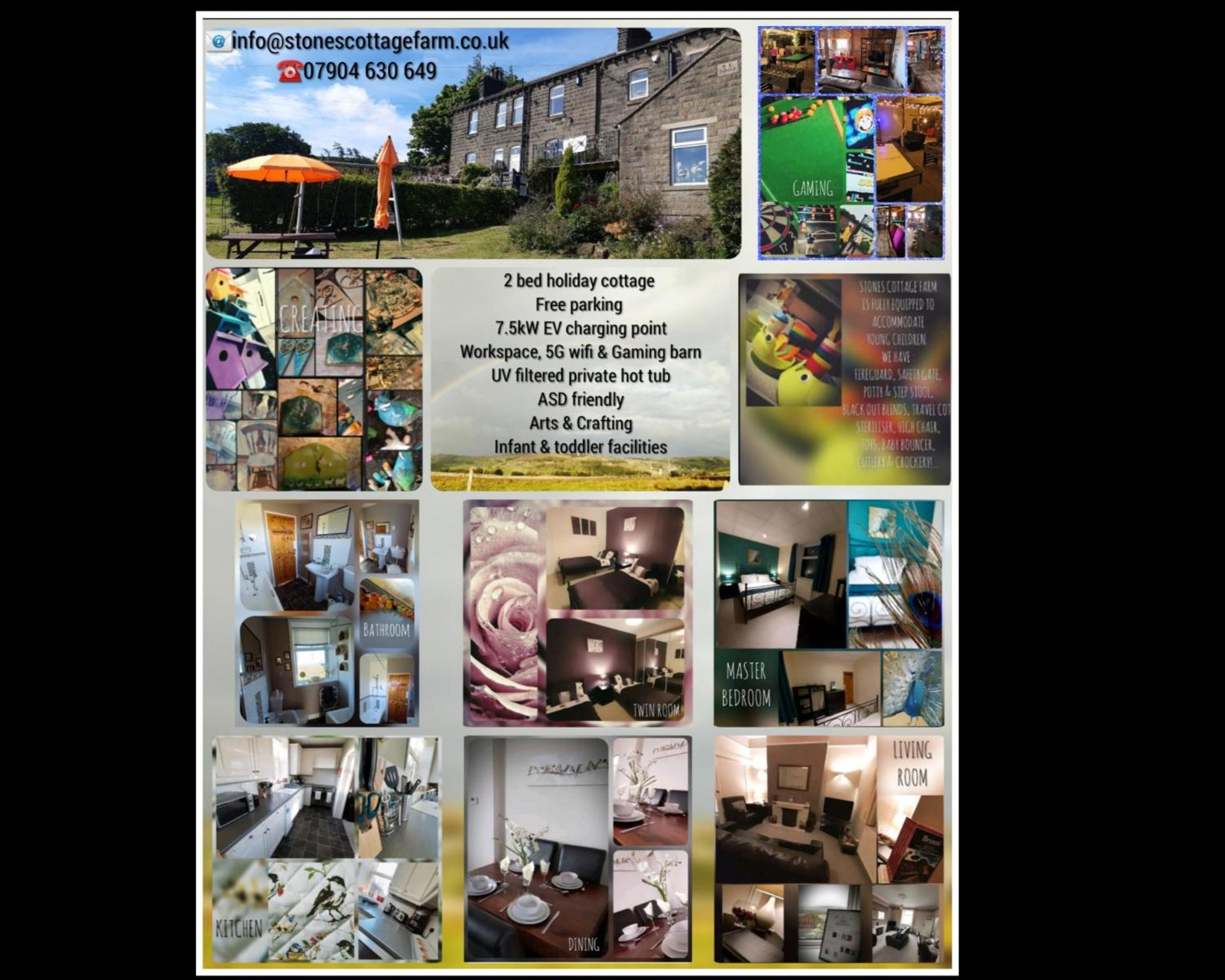 Stones Cottage Farm, Nr Haworth, Family Friendly, Work Friendly, Gaming Barn, Crafting, Free Wifi, Free Parking, Ev Point Oxenhope Ngoại thất bức ảnh