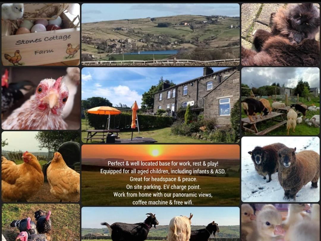 Stones Cottage Farm, Nr Haworth, Family Friendly, Work Friendly, Gaming Barn, Crafting, Free Wifi, Free Parking, Ev Point Oxenhope Ngoại thất bức ảnh