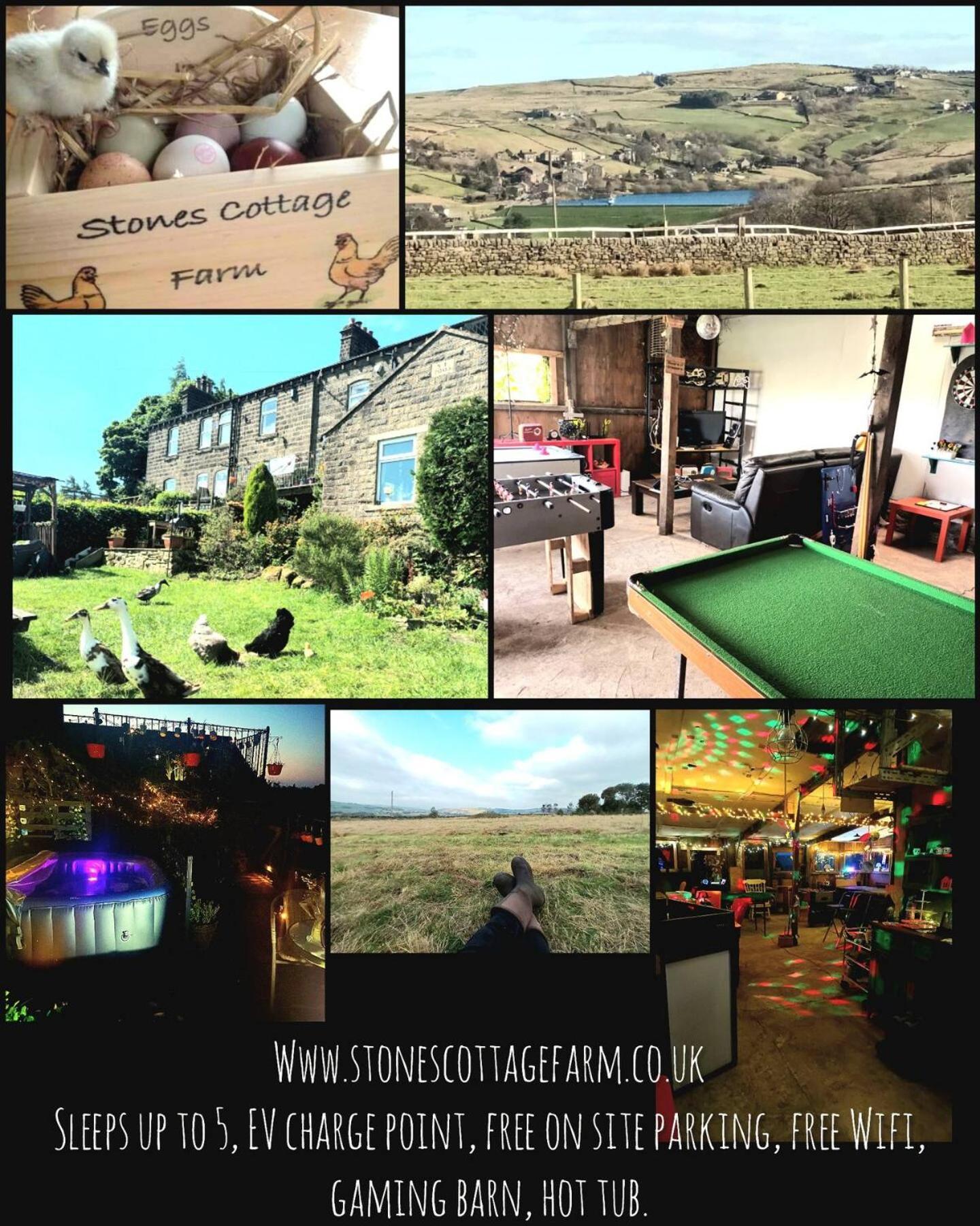 Stones Cottage Farm, Nr Haworth, Family Friendly, Work Friendly, Gaming Barn, Crafting, Free Wifi, Free Parking, Ev Point Oxenhope Ngoại thất bức ảnh